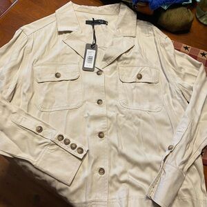 Max jeans oatmeal top